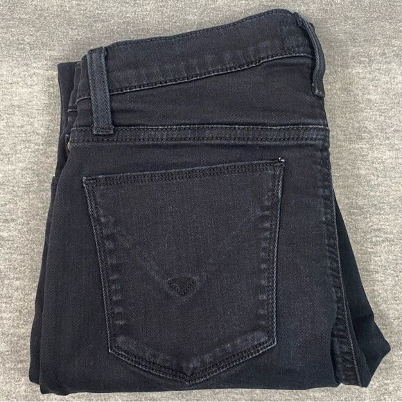 Hudson Jeans Womens Black Straight Skinny Leg Jeans‎ Size 28 - Picture 3 of 11